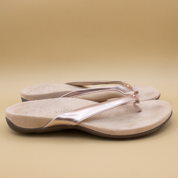 Vionic Davina Gold Champagne Sandals Women's Size 9 - Picture 3 of 6